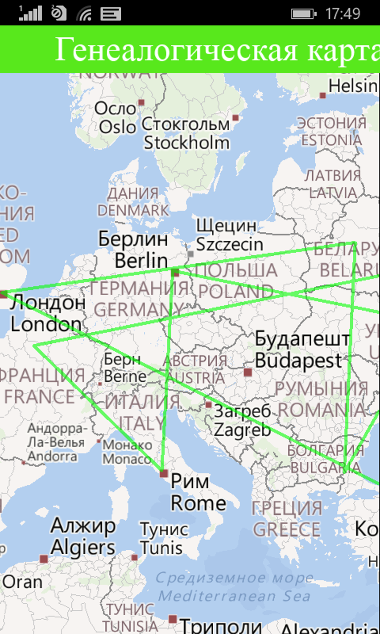 Ancestry map animal