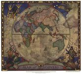 Map of Discovery- Eastern Hemisphere (1928)