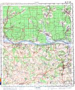 Сборник топографических карт СССР. N37-040. ПУЩИНО 92-97-99