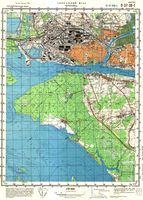 Сборник топографических карт СССР. O-37-028-г 1986 1990 череповец