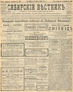 Сибирский вестник политики, литературы и общественной жизни 1905 год, № 140