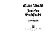 Ukraine Ukrainer Und Die Interessen Deutschlands