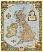 Great Britain - A Modern Pilgrim`s Map (1937)