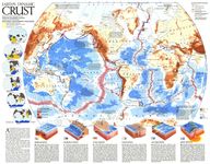 World Map - Earth`s Dynamic Crust (1985)